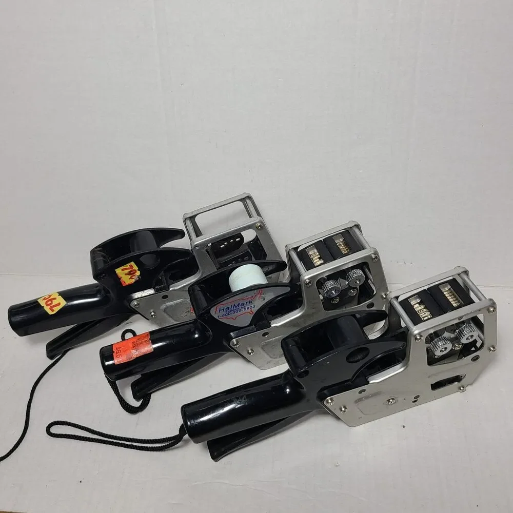 3 Halmark Systems Model L Labeler Price Tag Tagging Pricing Guns No Labels